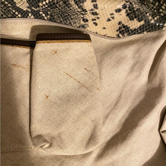 Antonio Melani Leather Snake Print Bag - Picture 14 of 17